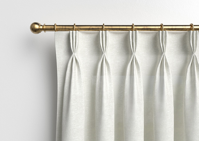 Pesaro Stripe Voile, White - Made to Measure Curtains - Image 12